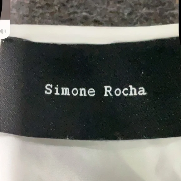 Simone Rocha Women’s Cream Peasant Blouse - Classic Lightweight Top - Picture 6 of 7